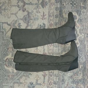 Knee High Wedge Heel Boots